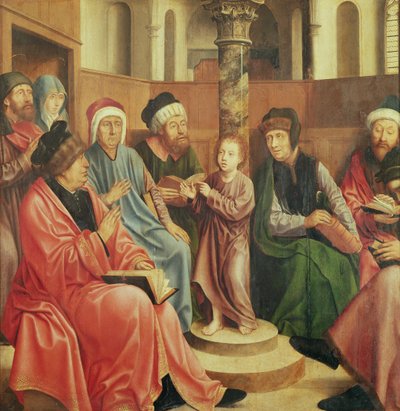 Christ Among the Doctors by Quentin Massys or Metsys